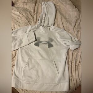 Women's white under armour hoodie.